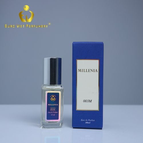 Nước Hoa Nam MILLENIA 003M Nam Tính, Mạnh Mẽ, Quyến Rũ Eau De Parfum Lưu Hương 6 - 8 tiếng 10ml