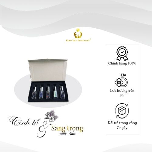 Nước hoa nam nữ combo 5 chai 10ml Thương Hiệu Euro Viet Perfumery (KH tự chọn)