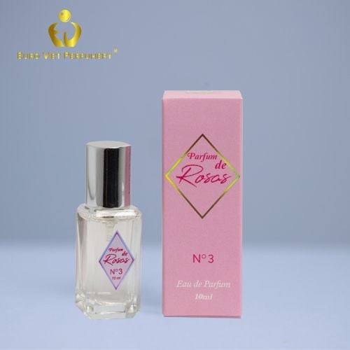 Nước Hoa Nữ Cao Cấp ROSAS No.3 Quyến Rũ, Ngọt Ngào, Nóng Bỏng Lưu Hương 7- 12 Tiếng 10ml